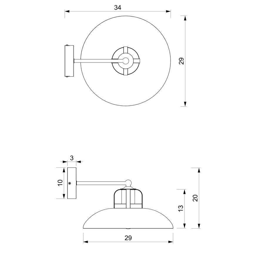 Applique FELIX 1xE27/60W/230V blu