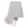 Applique FIREZ 1xE27/40W/230V bianco/grigio