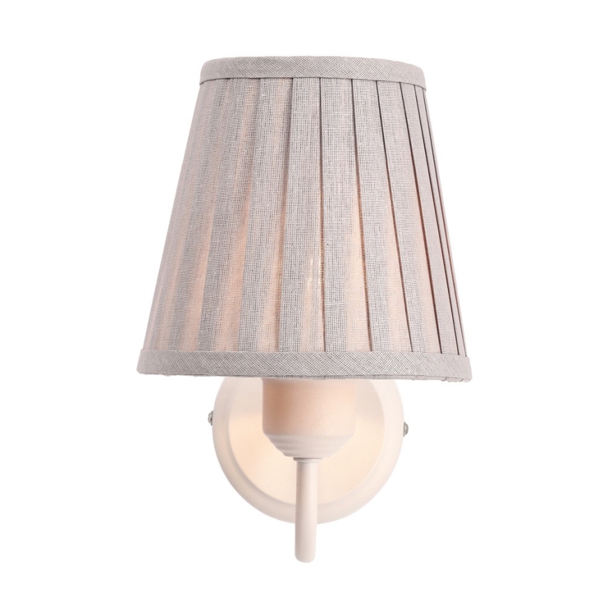 Applique FIREZ 1xE27/40W/230V bianco/grigio