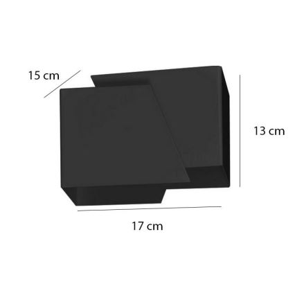 Applique FROST 1xG9/8W/230V nero