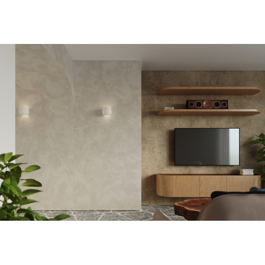 Sollux SL.0032 - Applique GLOBE 1xE27/60W/230V bianca