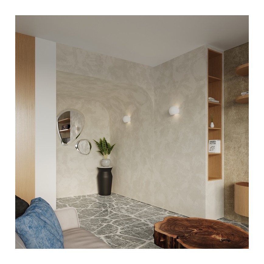 Sollux SL.0032 - Applique GLOBE 1xE27/60W/230V bianca