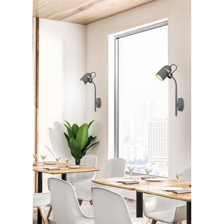Applique GRAY 1xE14/40W/230V