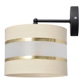 Applique HELEN 1xE27/15W/230V color crema/nero/oro