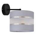 Applique HELEN 1xE27/15W/230V grigio/nero