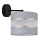 Applique HELEN 1xE27/15W/230V grigio/nero