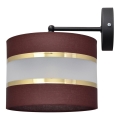 Applique HELEN 1xE27/15W/230V marrone/nero/oro