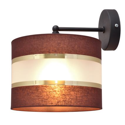 Applique HELEN 1xE27/15W/230V marrone/nero/oro