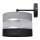 Applique HELEN 1xE27/15W/230V nero/grigio/argento