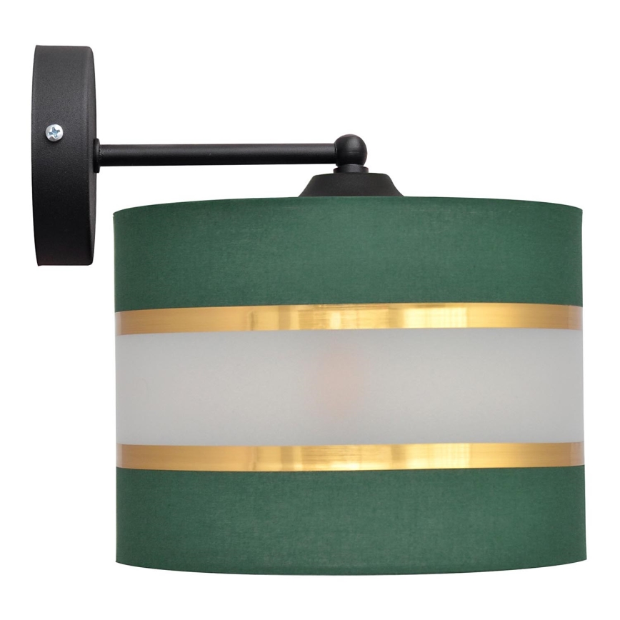 Applique HELEN 1xE27/15W/230V verde/oro