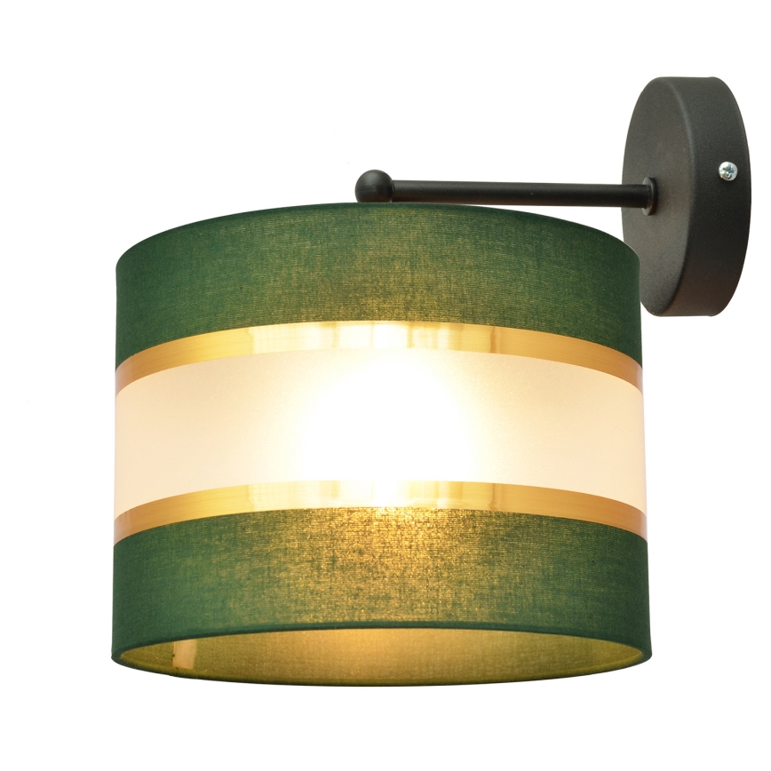 Applique HELEN 1xE27/15W/230V verde/oro