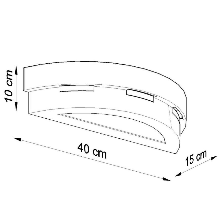 Applique HELIOS 1xE27/60W/230V bianco
