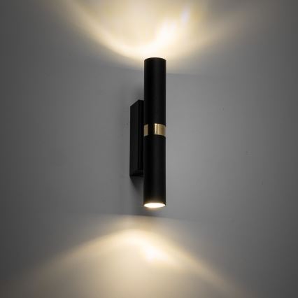 Applique LAGOS 2xG9/3W/230V nero/oro