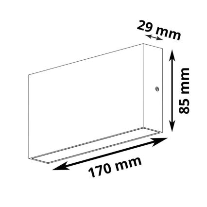 Applique LED da esterno CHICAGO LED/5,5W/230V IP44 bianca