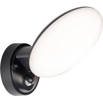 Applique LED da esterno con sensore di movimento e sensore crepuscolare OLAF LED/10W/230V IP44 nero