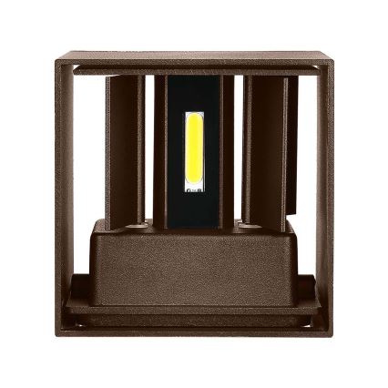 Applique LED da esterno LED/11W/230V 3000K IP65 marrone