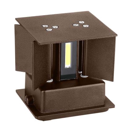 Applique LED da esterno LED/11W/230V 3000K IP65 marrone