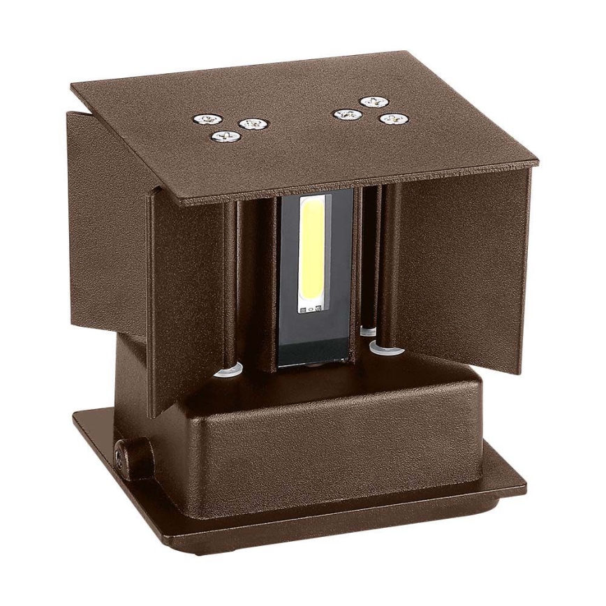 Applique LED da esterno LED/11W/230V 3000K IP65 marrone