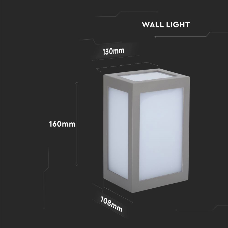 Applique LED da esterno LED/12W/230V 4000K IP65