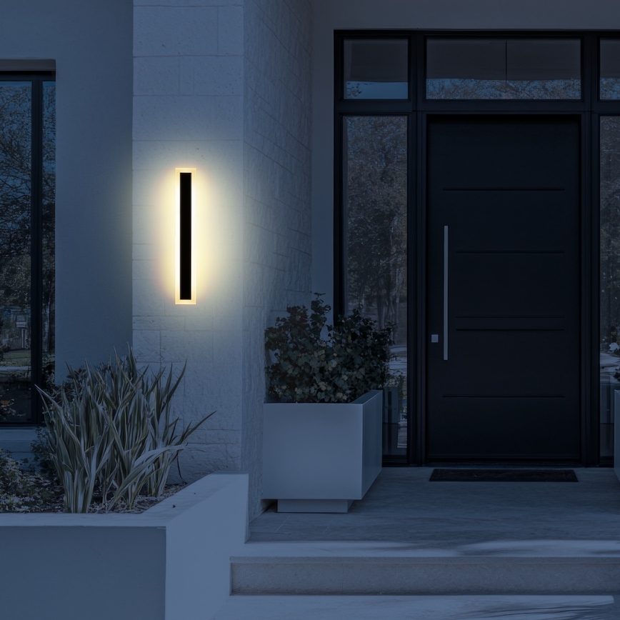 Applique LED da esterno WOW LED/20W/230V 3000/4000/6500K 60 cm IP54 nero