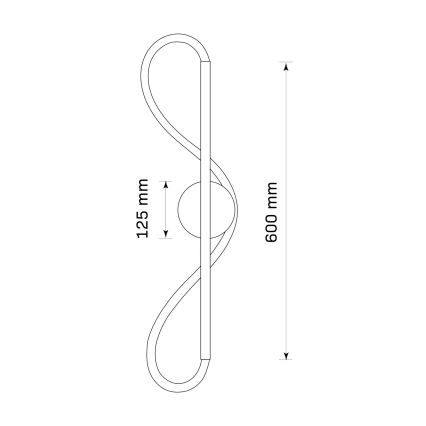 Applique LED EMMA LED/19W/230V oro
