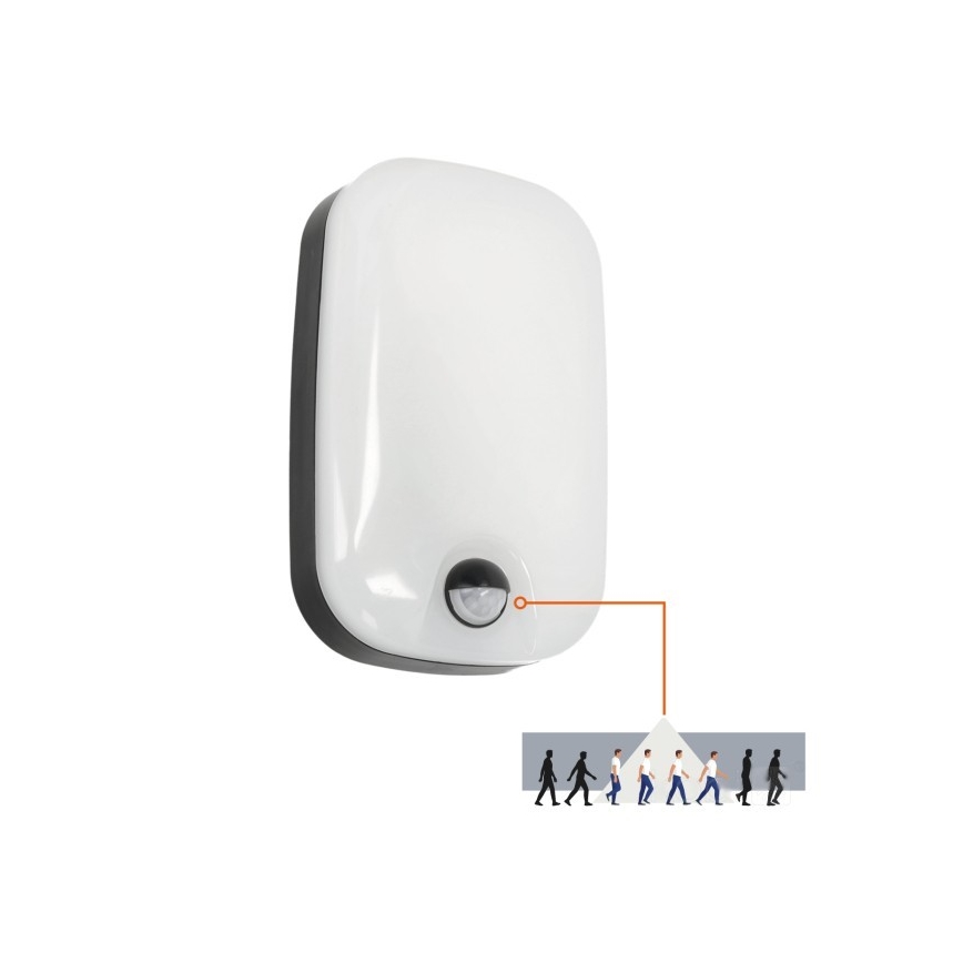 Applique murale LED extérieure avec détecteur de mouvement et crépusculaire BAVANO LED/15W/230V 3000/4000/5700K IP54