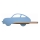 Applique LED per bambini con mensola CAR LED/5W/230V blu/legno