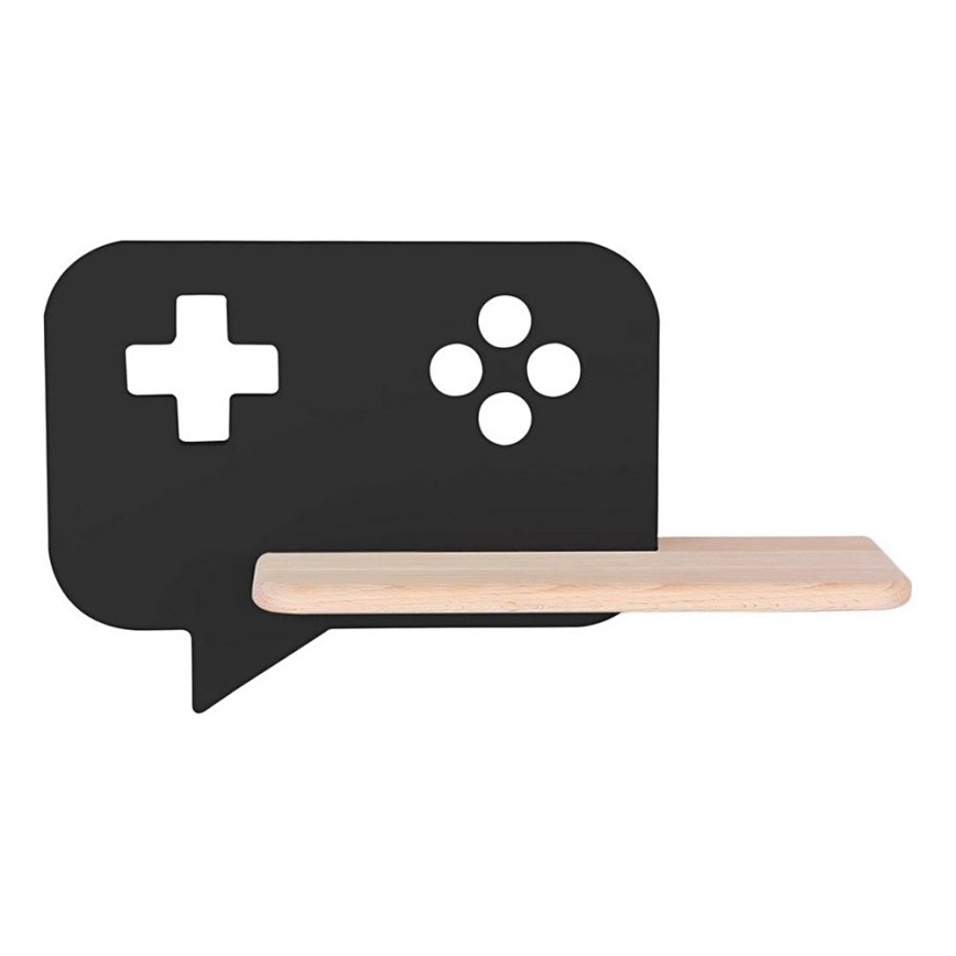 Applique LED per bambini con mensola CONSOLE LED/5W/230V nero