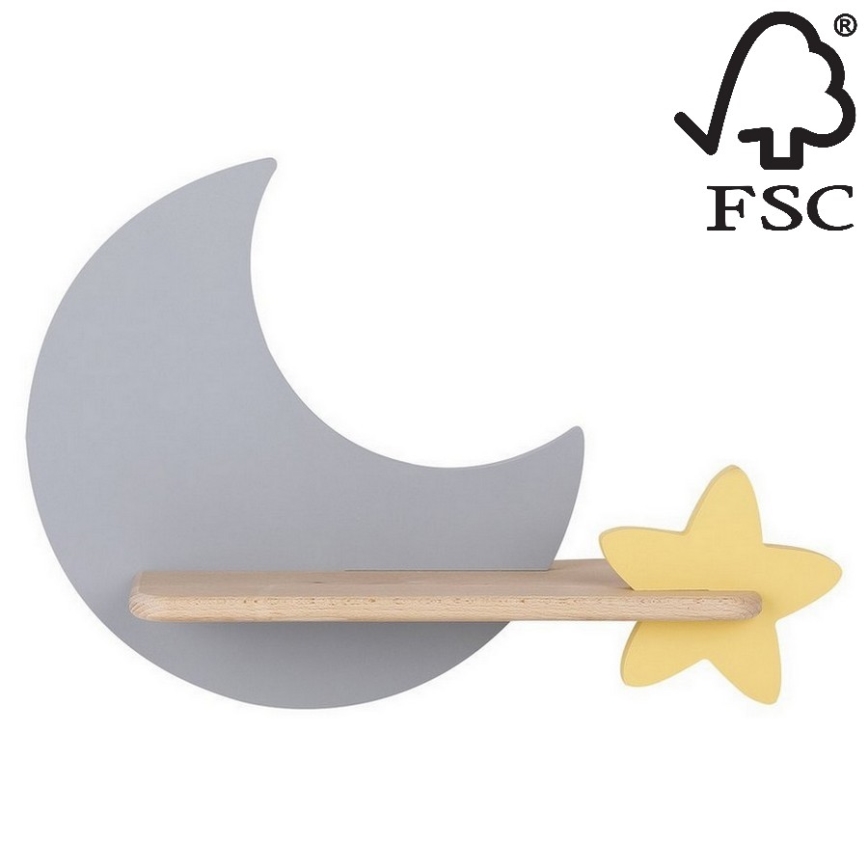 Applique LED per bambini con mensola MOON LED/5W/230V