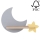 Applique LED per bambini con mensola MOON LED/5W/230V