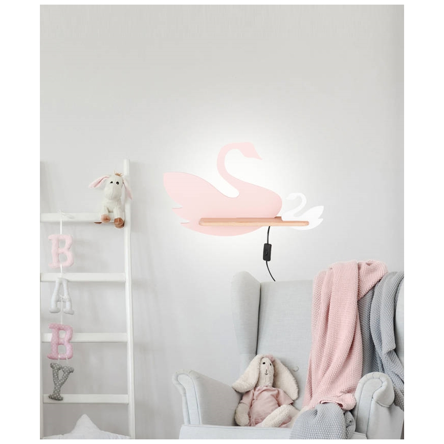 Applique LED per bambini con mensola SWAN LED/5W/230V