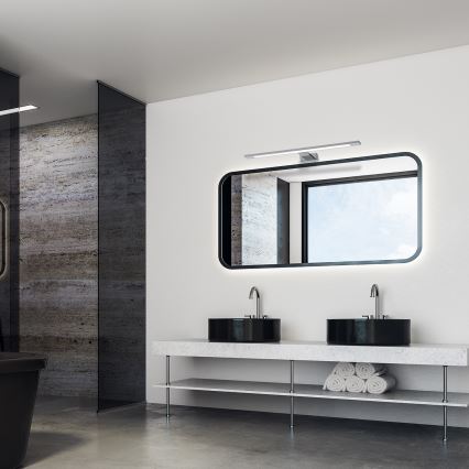 Applique LED per specchio da bagno SHINE, 12W/230V, 60 cm, IP44, cromo lucido