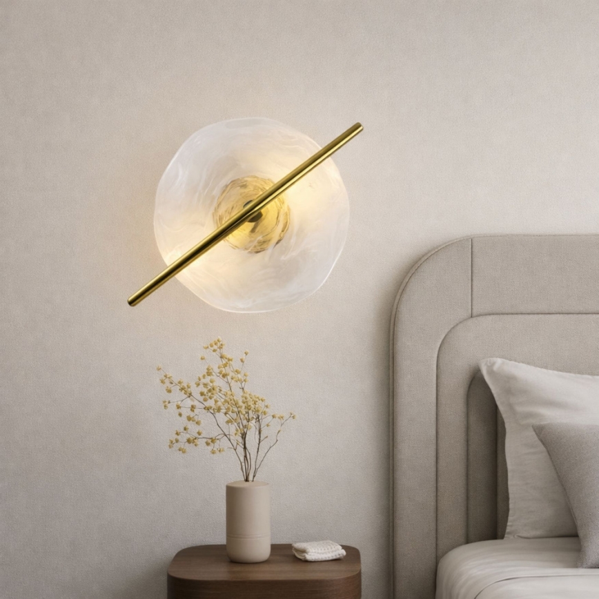 Applique LED RELAX/5W/230V oro/bianco