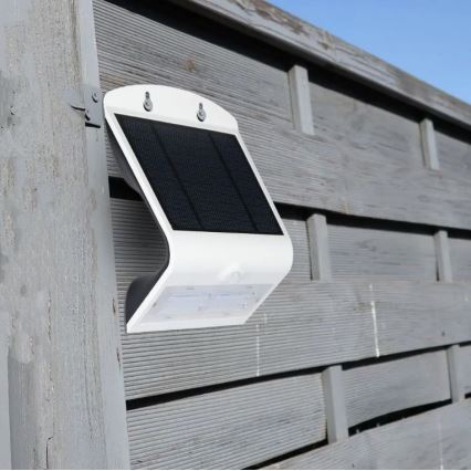 Applique LED Solar con sensore LED/3W/3,7V 3000/4000K IP65 bianco