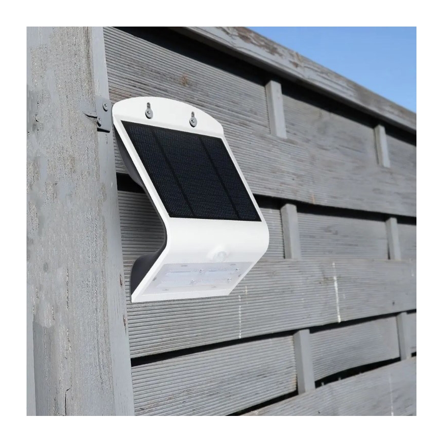 Applique LED Solar con sensore LED/3W/3,7V 3000/4000K IP65 bianco