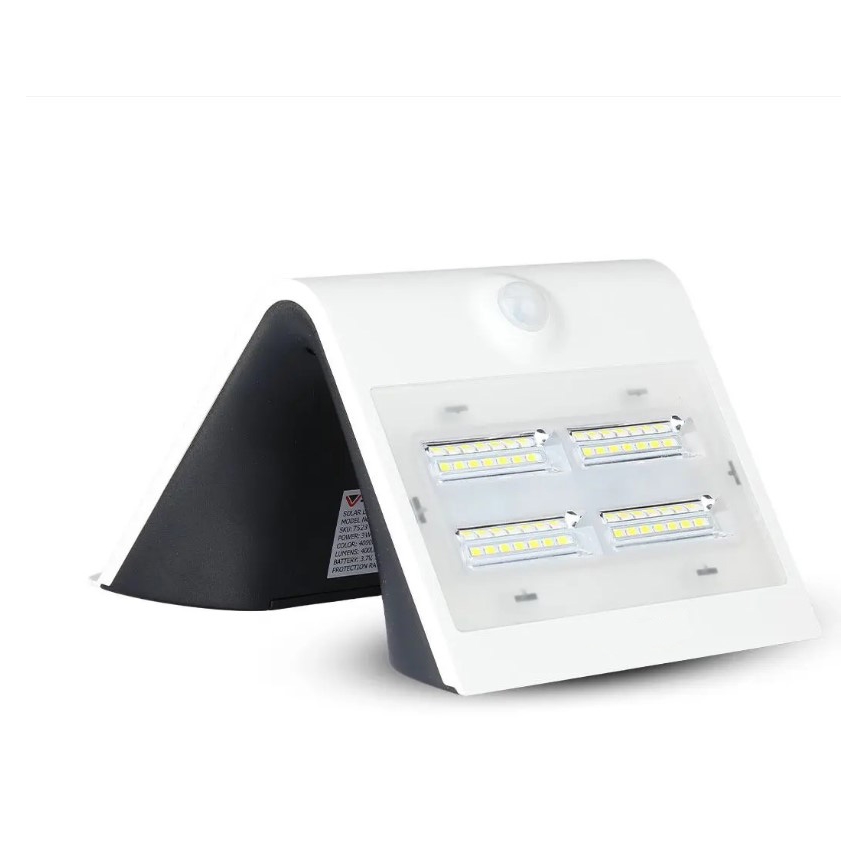 Applique LED Solar con sensore LED/3W/3,7V 3000/4000K IP65 bianco