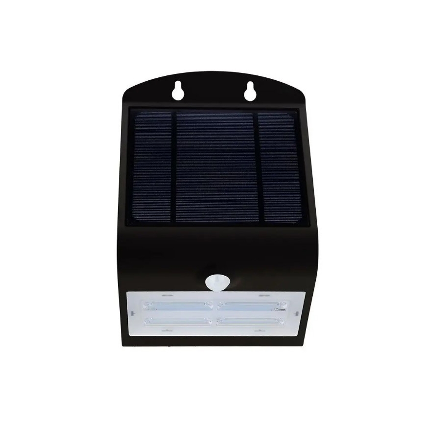 Applique LED Solare con sensore LED/3W/3,7V 3000/4000K IP65 nero