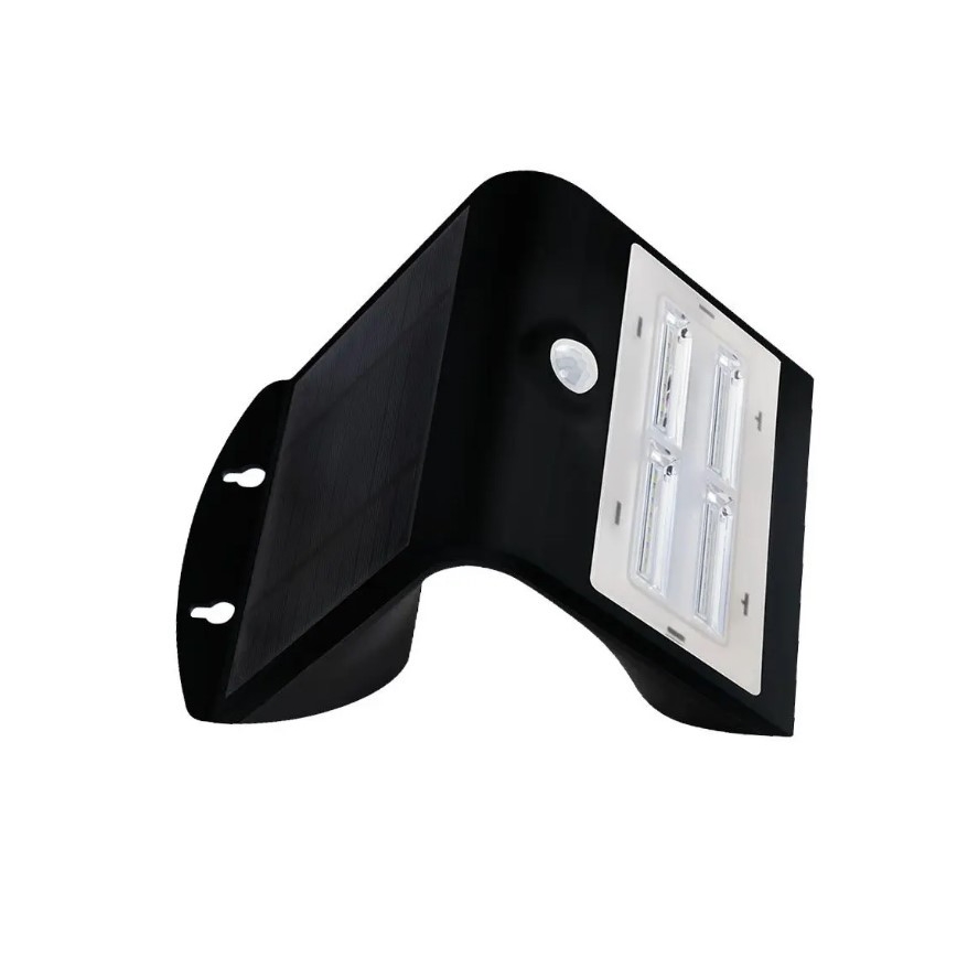 Applique LED Solare con sensore LED/3W/3,7V 3000/4000K IP65 nero
