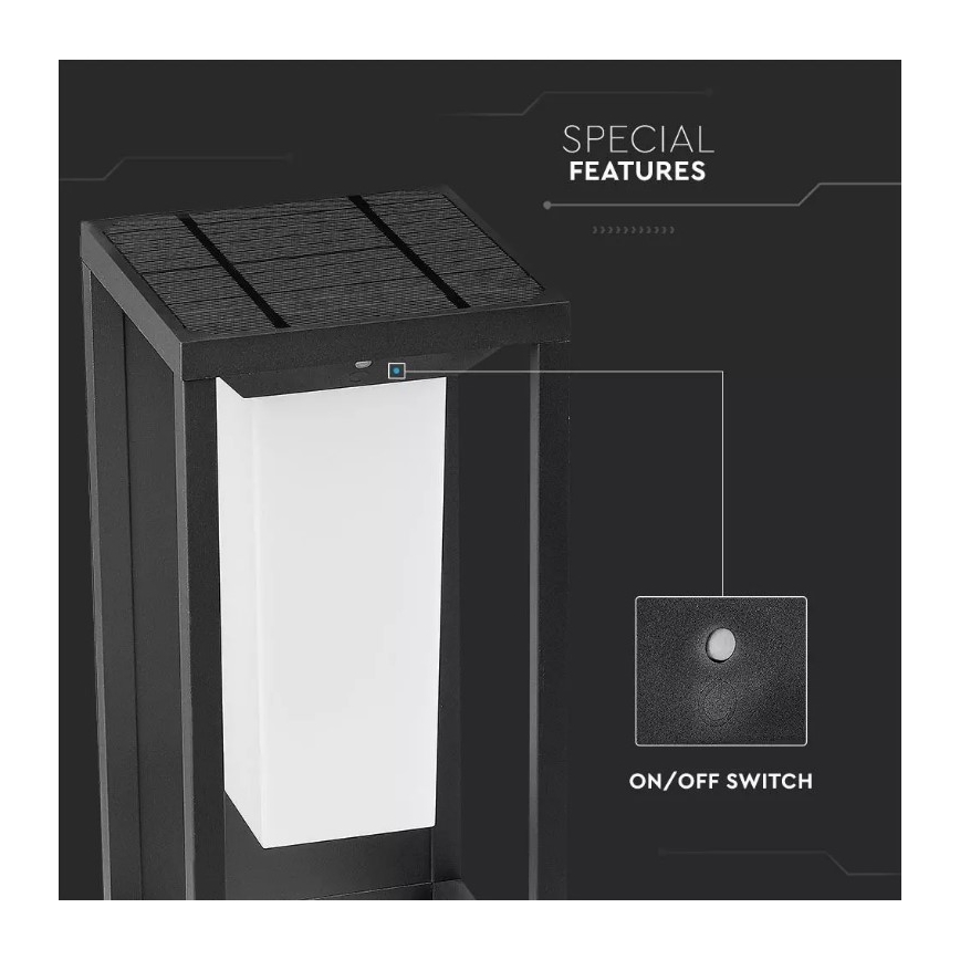 Applique LED Solare con sensore SAMSUNG CHIP LED/2W/3,7V IP65