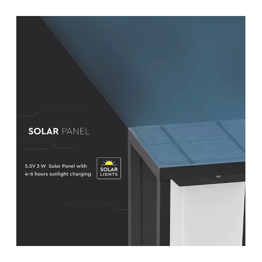 Applique LED Solare con sensore SAMSUNG CHIP LED/2W/3,7V IP65