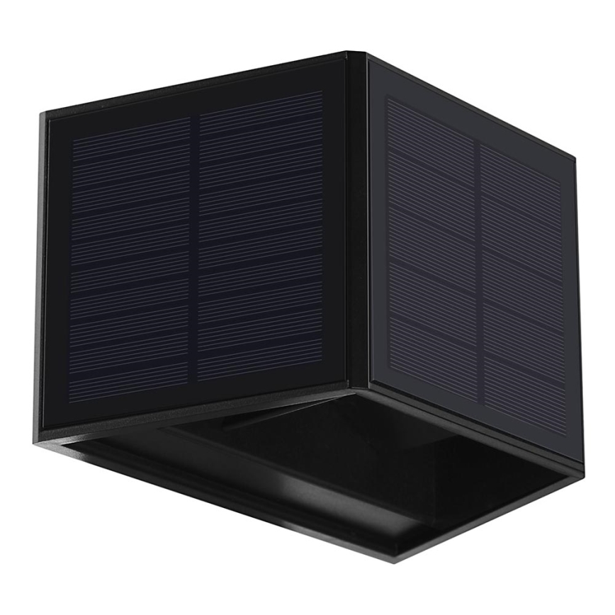Applique LED solare WINGS LED/2W/3,2V 6000K IP54 nero