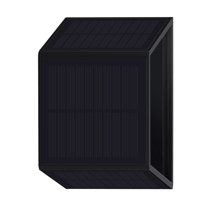 Applique LED solare WINGS LED/2W/3,2V 6000K IP54 nero