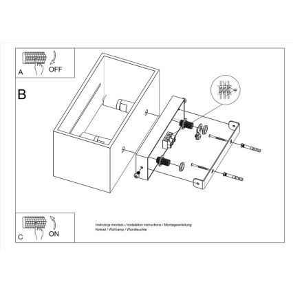 Applique LOBO 2xG9/40W/230V bianco