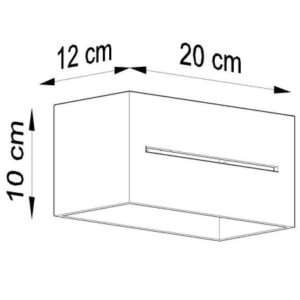 Applique LOBO 2xG9/40W/230V nero