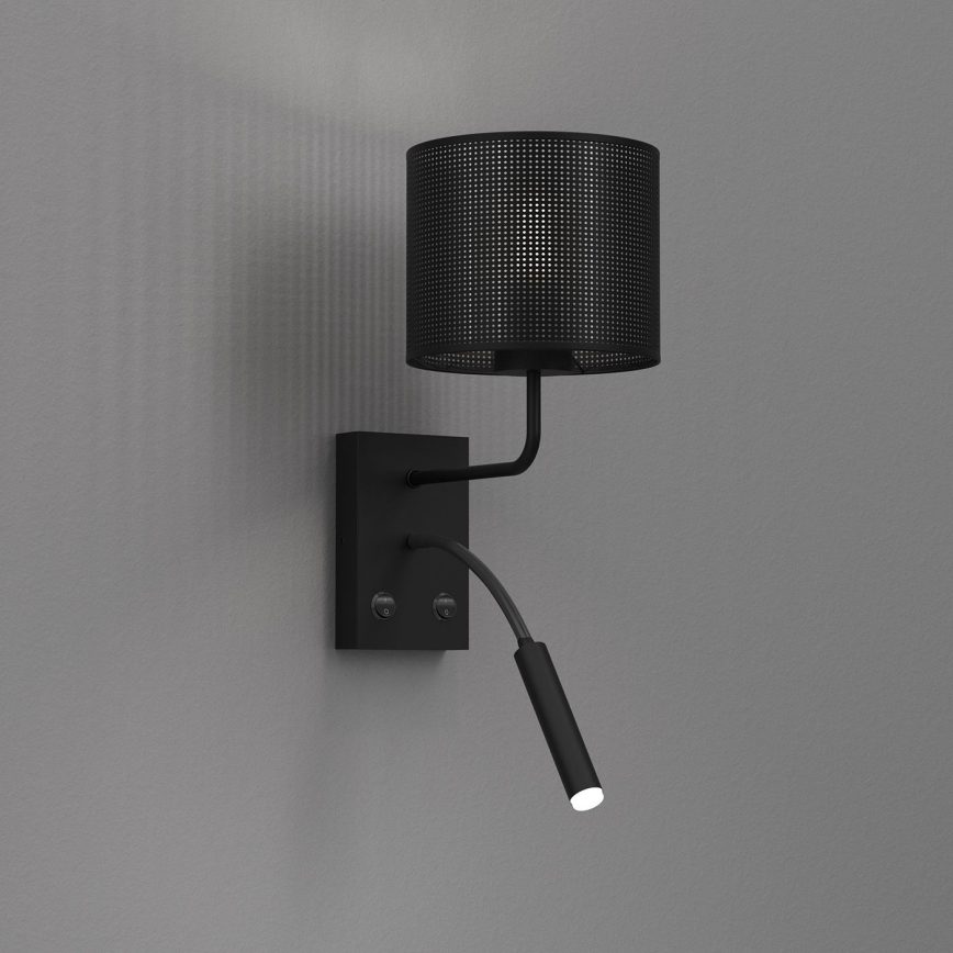 Applique LOFT SHADE 1xE27/60W+1xG9/8W/230V nero