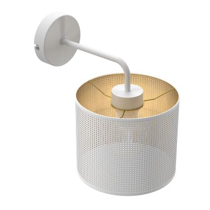 Applique LOFT SHADE 1xE27/60W/230V bianco/oro