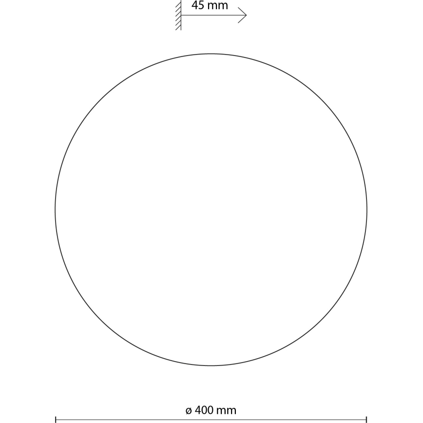 Applique LUNA 4xG9/8W/230V diametro 40 cm bianco