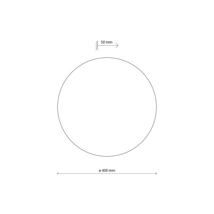 Applique LUNA 4xG9/8W/230V diametro 40 cm marrone
