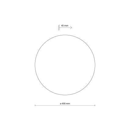 Applique LUNA 4xG9/8W/230V diametro 40 cm nero