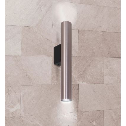 Applique LUNGOMARE 2xGU10/10W/230V cromo opaco